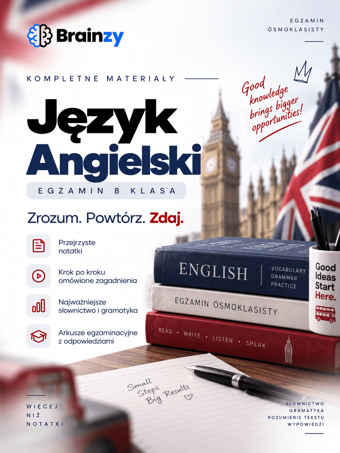Angielski — egzamin ósmoklasisty
