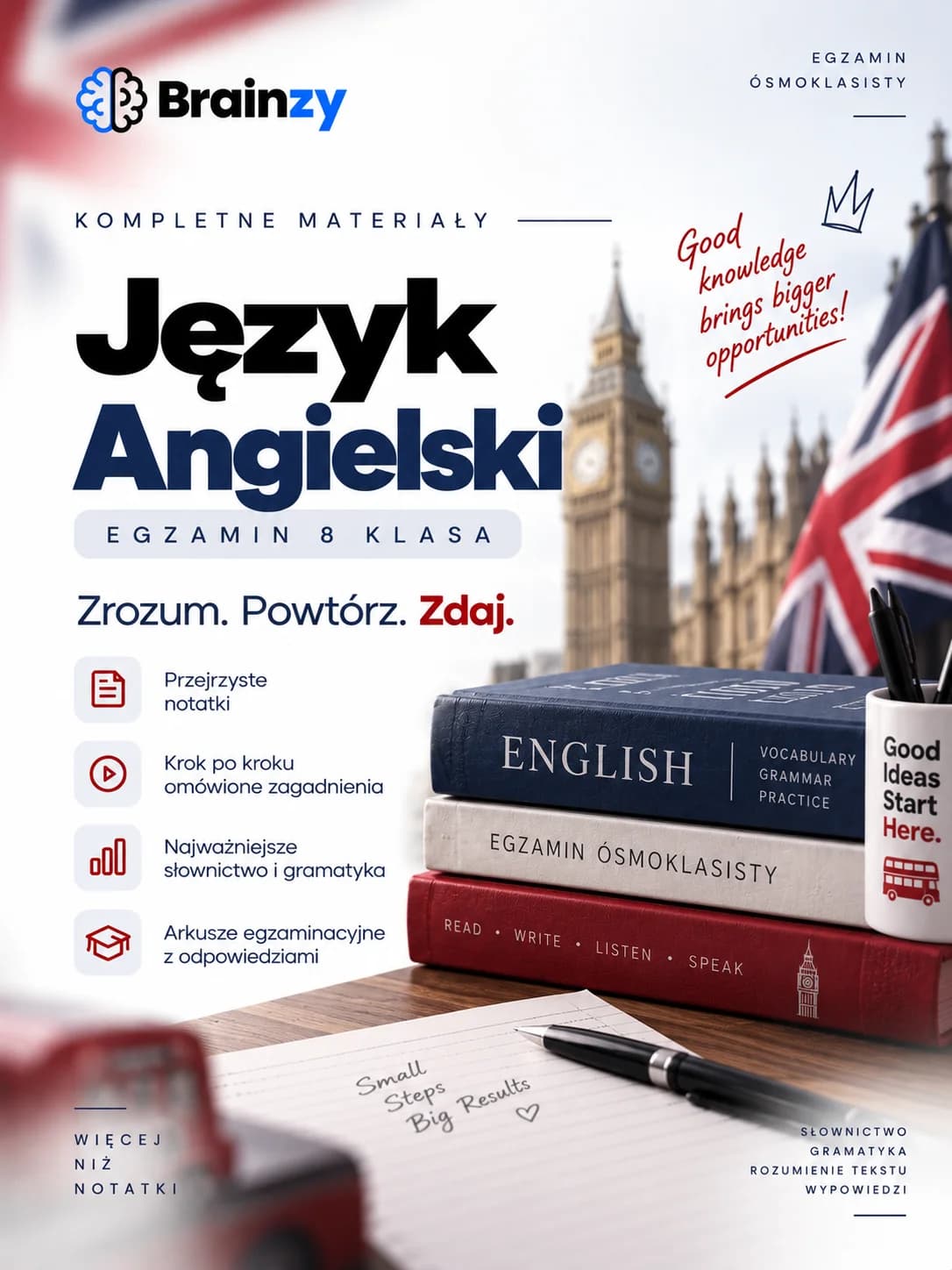 Angielski - egzamin ósmoklasisty